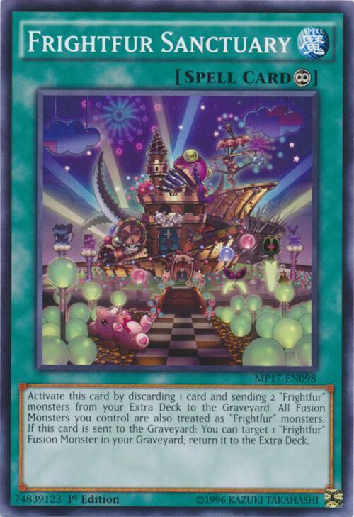 Frightfur Sanctuary MP17-EN098 card from 2017 Mega-Tins Mega Pack