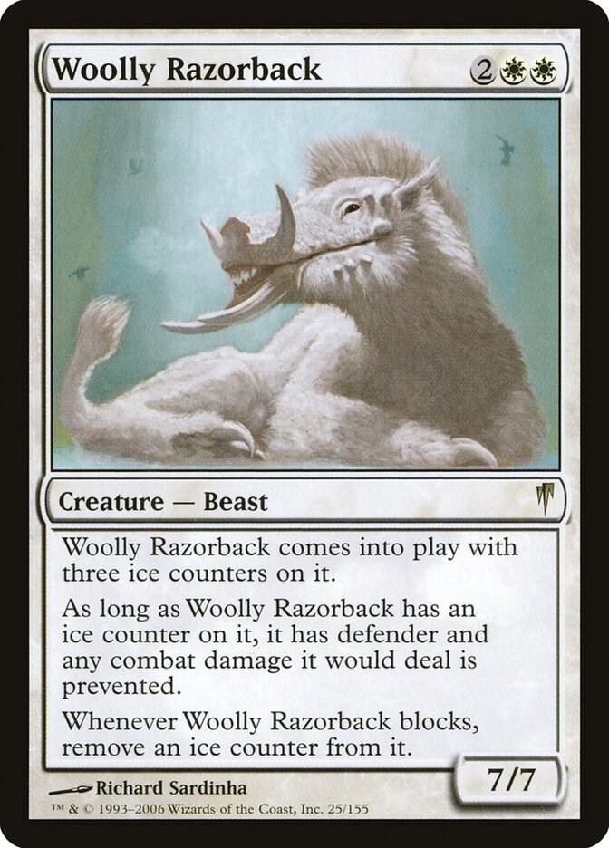 Woolly Razorback 25 card from Coldsnap