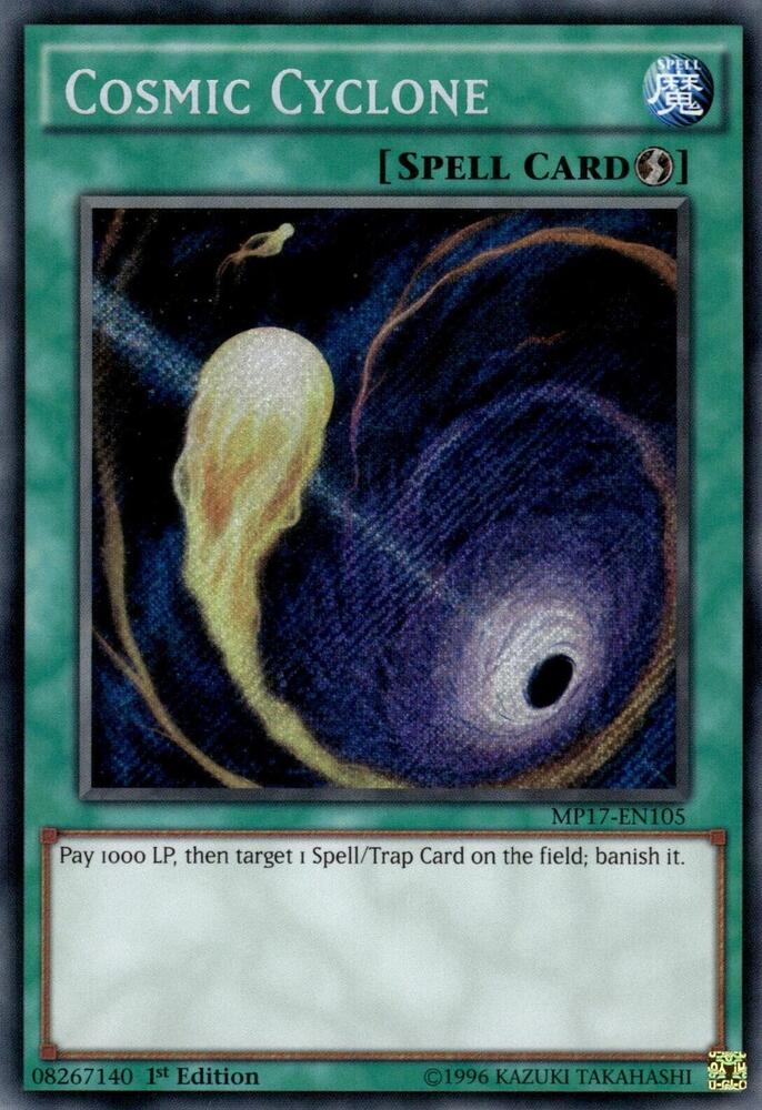 Cosmic Cyclone MP17-EN105 card from 2017 Mega-Tins Mega Pack