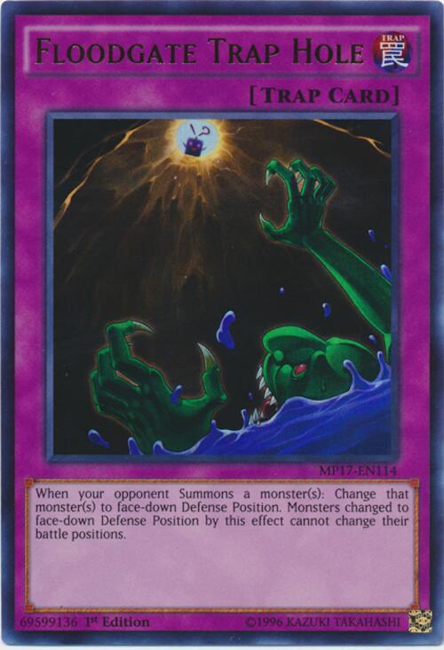 Floodgate Trap Hole MP17-EN114 card from 2017 Mega-Tins Mega Pack