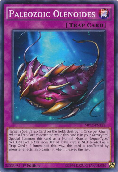 Paleozoic Olenoides MP17-EN122 card from 2017 Mega-Tins Mega Pack