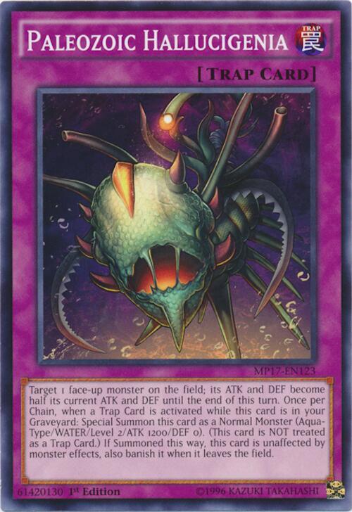 Paleozoic Hallucigenia MP17-EN123 card from 2017 Mega-Tins Mega Pack