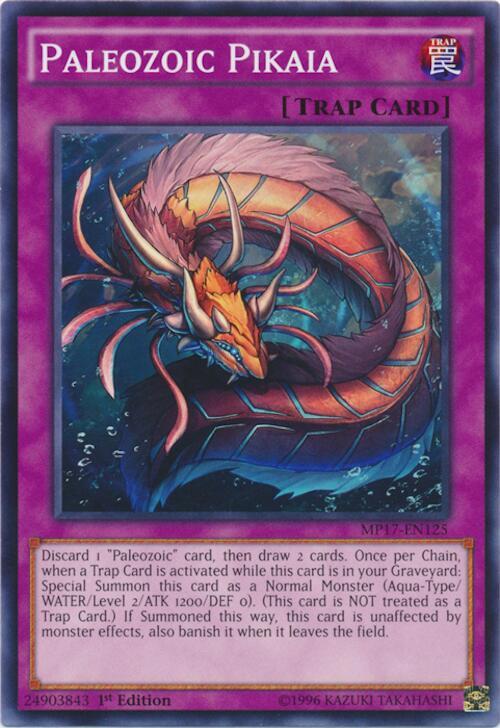 Paleozoic Pikaia MP17-EN125 card from 2017 Mega-Tins Mega Pack