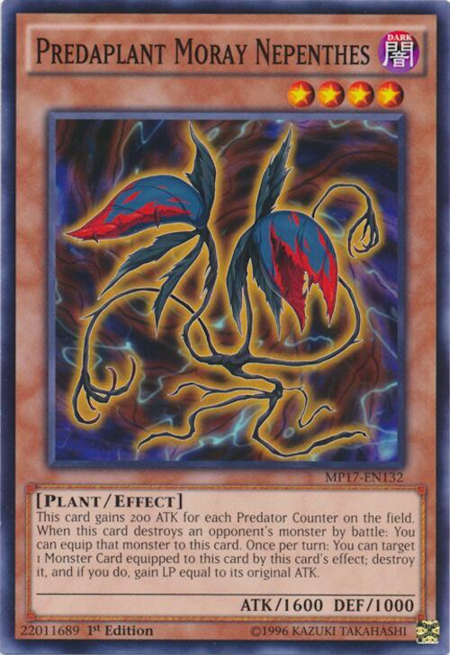 Predaplant Moray Nepenthes MP17-EN132 card from 2017 Mega-Tins Mega Pack