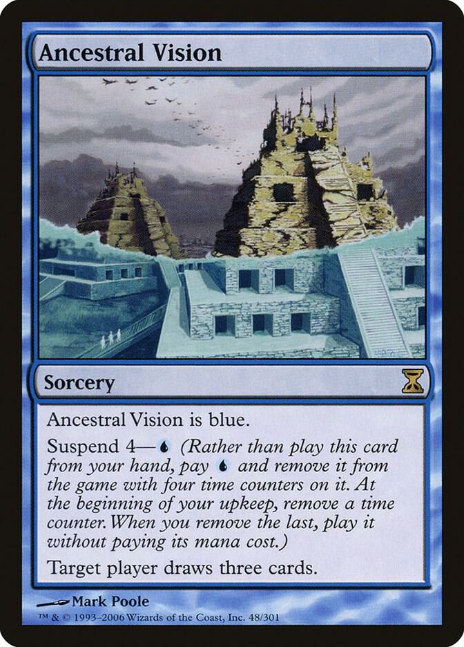Ancestral Vision 48 card from Time Spiral
