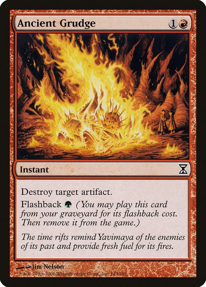 Ancient Grudge 143 card from Time Spiral
