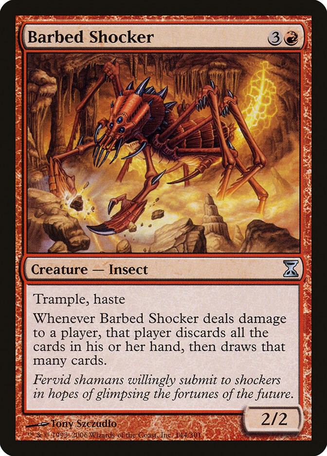 Barbed Shocker 144 card from Time Spiral