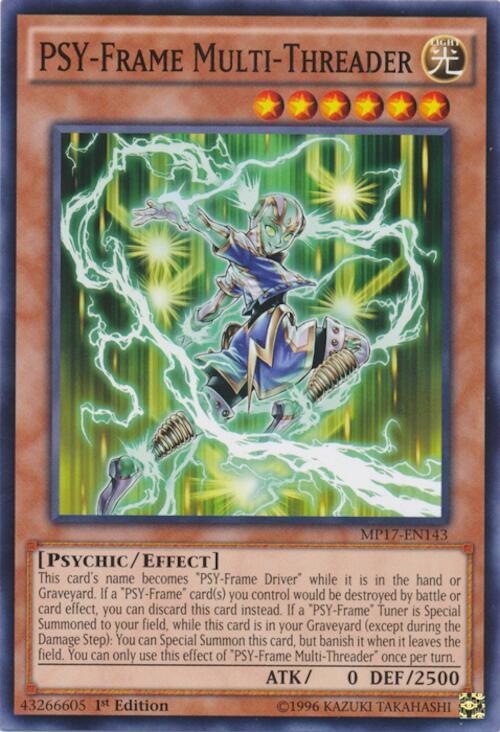 PSY-Frame Multi-Threader MP17-EN143 card from 2017 Mega-Tins Mega Pack