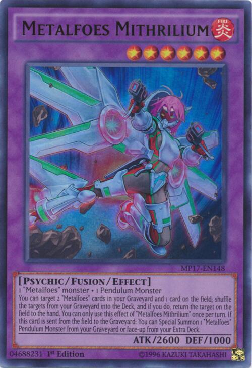 Metalfoes Mithrilium MP17-EN148 card from 2017 Mega-Tins Mega Pack