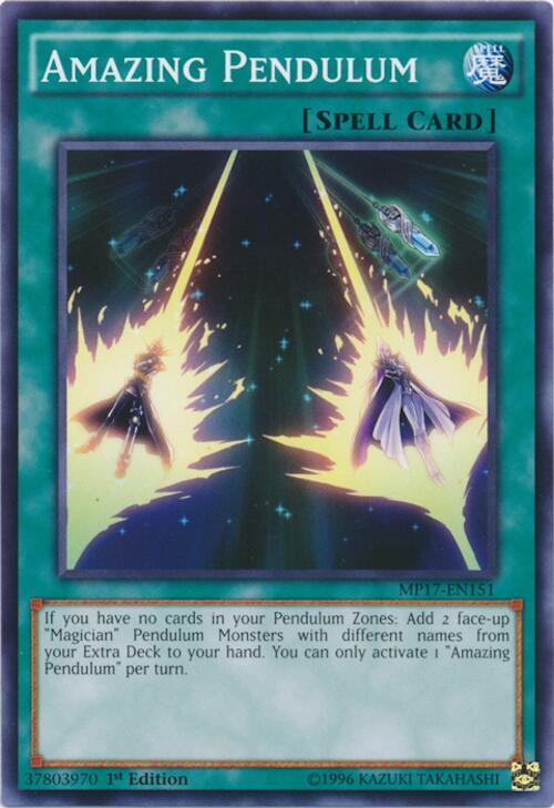 Amazing Pendulum MP17-EN151 card from 2017 Mega-Tins Mega Pack