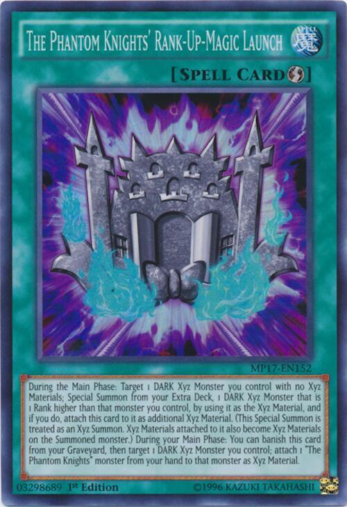 The Phantom Knights' Rank-Up-Magic Launch MP17-EN152 card from 2017 Mega-Tins Mega Pack
