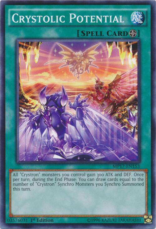 Crystolic Potential MP17-EN153 card from 2017 Mega-Tins Mega Pack