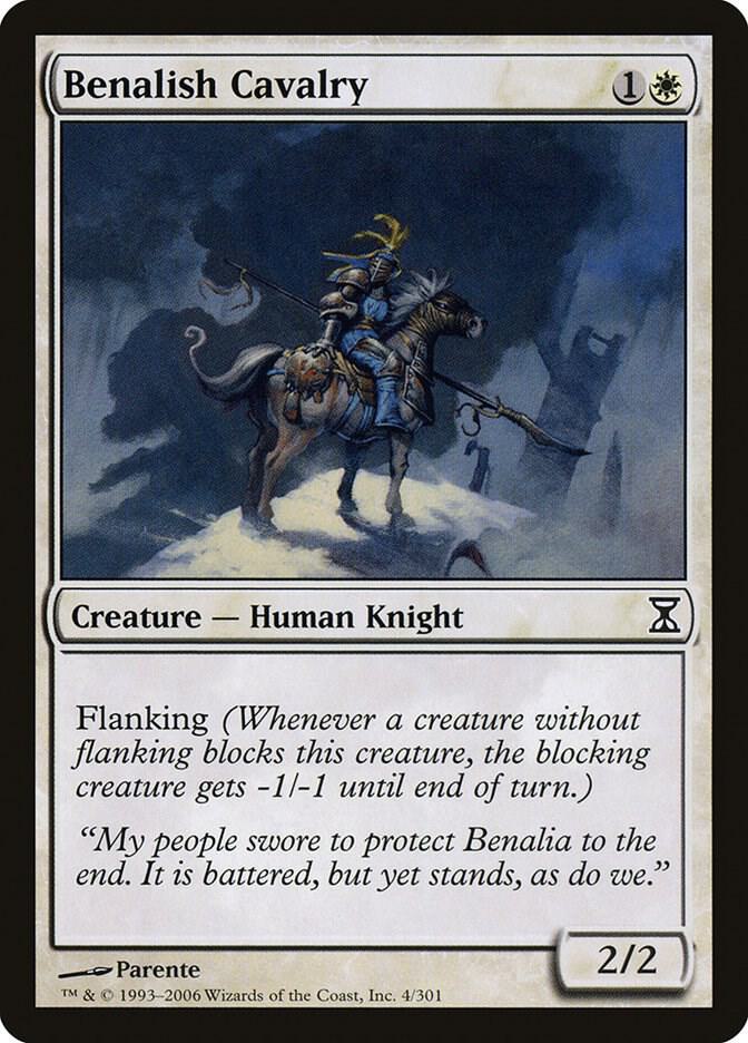 Benalish Cavalry 4 card from Time Spiral