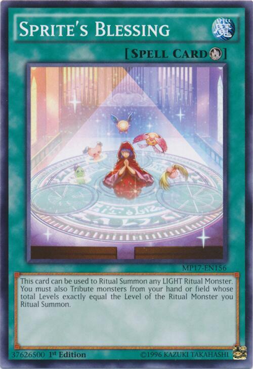 Sprite's Blessing MP17-EN156 card from 2017 Mega-Tins Mega Pack