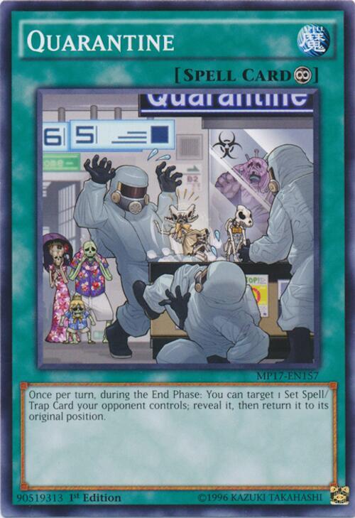 Quarantine MP17-EN157 card from 2017 Mega-Tins Mega Pack