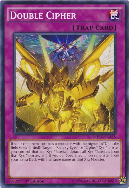 Double Cipher MP17-EN158 card from 2017 Mega-Tins Mega Pack