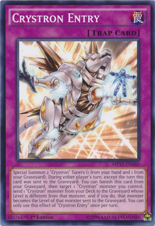Crystron Entry MP17-EN160 card from 2017 Mega-Tins Mega Pack