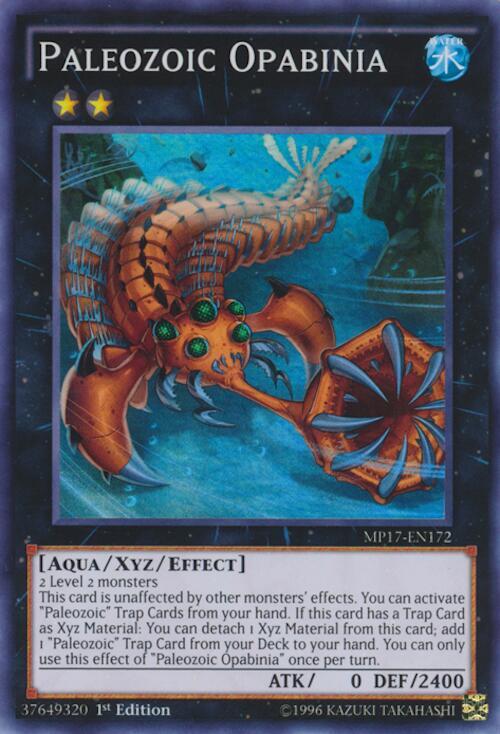 Paleozoic Opabinia MP17-EN172 card from 2017 Mega-Tins Mega Pack