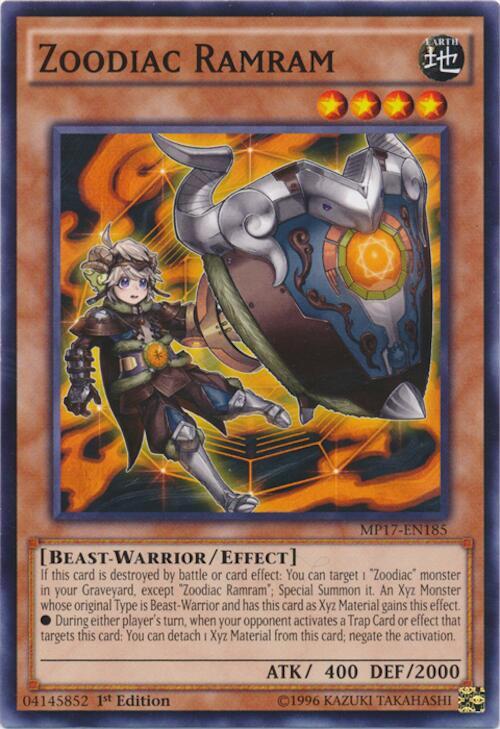 Zoodiac Ramram MP17-EN185 card from 2017 Mega-Tins Mega Pack
