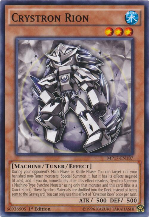 Crystron Rion MP17-EN187 card from 2017 Mega-Tins Mega Pack