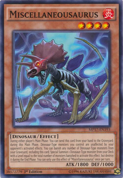 Miscellaneousaurus MP17-EN193 card from 2017 Mega-Tins Mega Pack