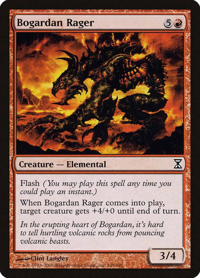Bogardan Rager 148 card from Time Spiral