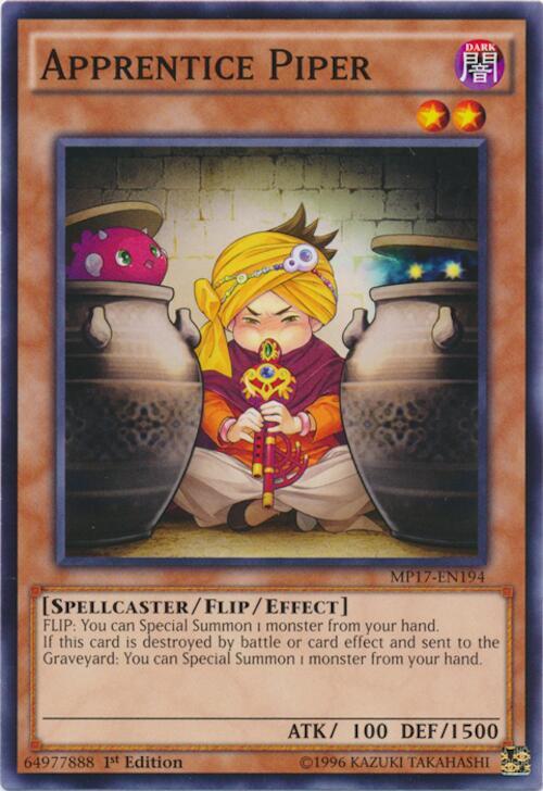 Apprentice Piper MP17-EN194 card from 2017 Mega-Tins Mega Pack