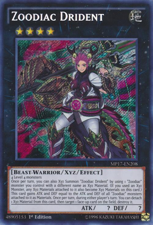 Zoodiac Drident MP17-EN208 card from 2017 Mega-Tins Mega Pack