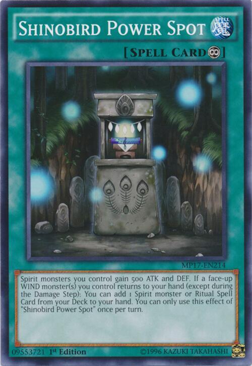 Shinobird Power Spot MP17-EN214 card from 2017 Mega-Tins Mega Pack