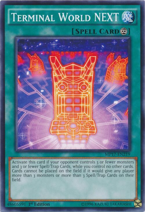 Terminal World NEXT MP17-EN219 card from 2017 Mega-Tins Mega Pack