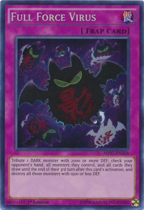 Full Force Virus MP17-EN228 card from 2017 Mega-Tins Mega Pack