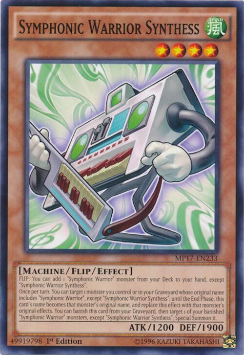 Symphonic Warrior Synthess MP17-EN233 card from 2017 Mega-Tins Mega Pack