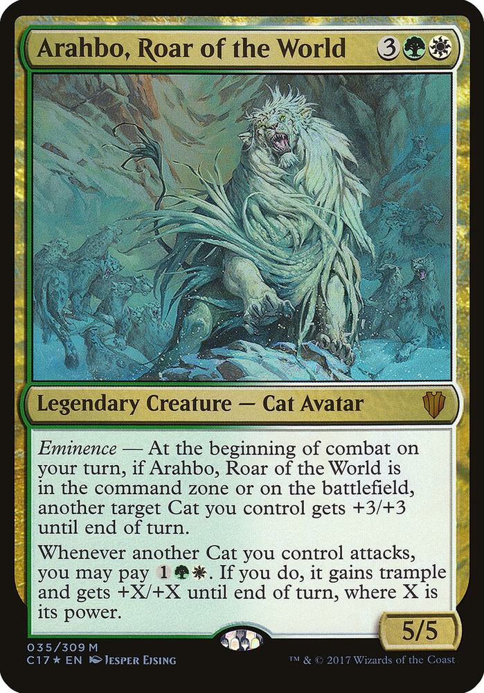 Arahbo, Roar of the World (Commander 2017) 35 card from Oversize Cards
