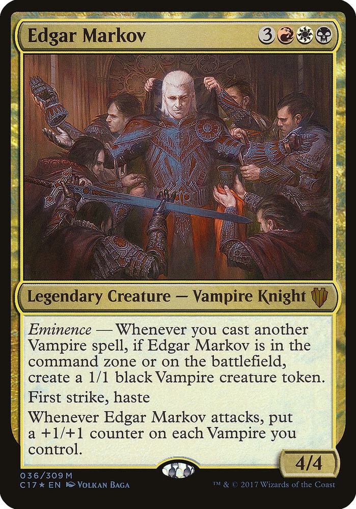 Edgar Markov (Commander 2017) 36 card from Oversize Cards