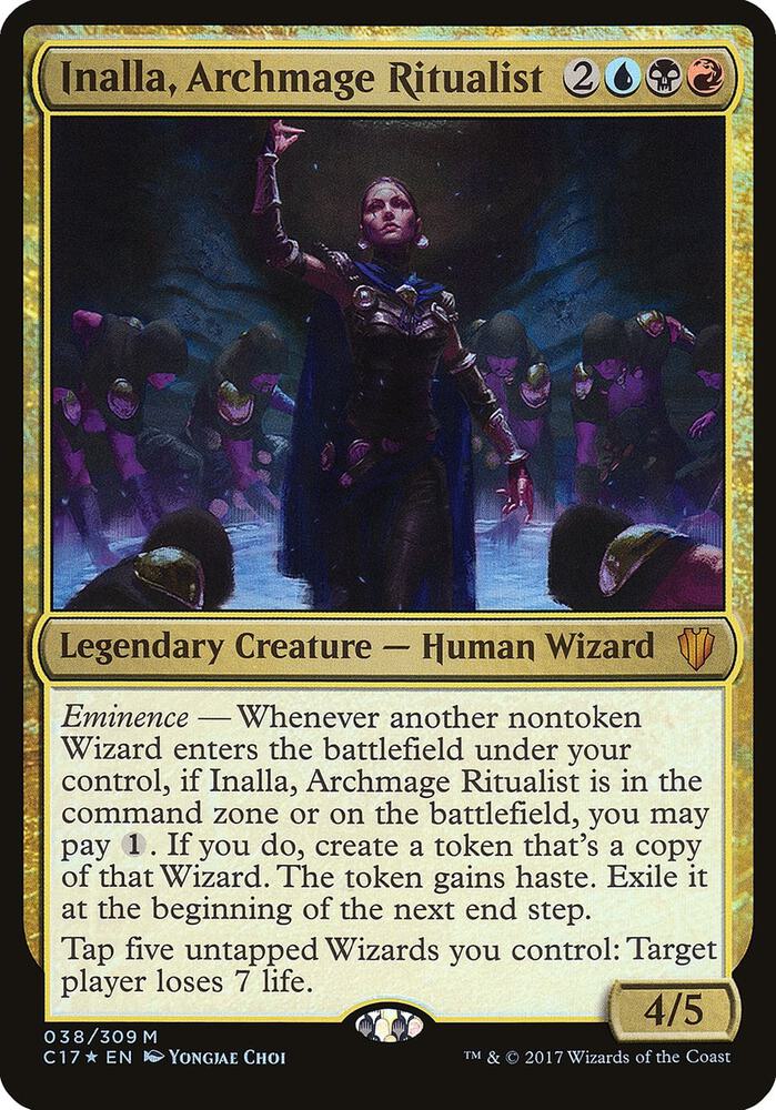 Inalla, Archmage Ritualist (Commander 2017) 38 card from Oversize Cards