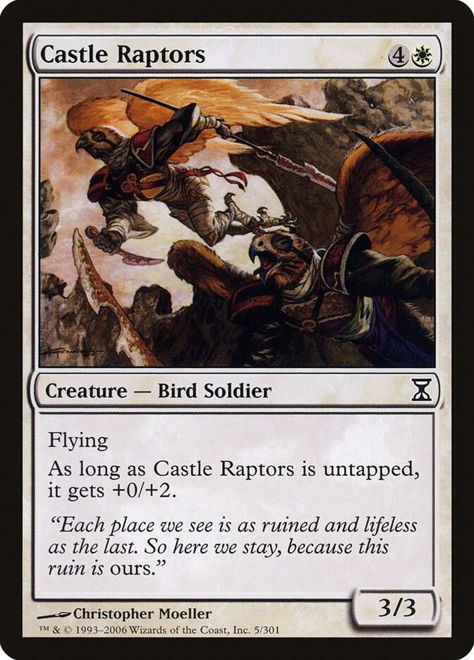 Castle Raptors 5 card from Time Spiral