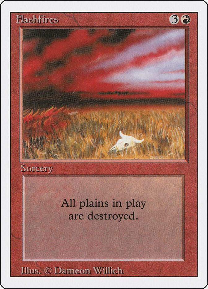 Flashfires card from Revised Edition