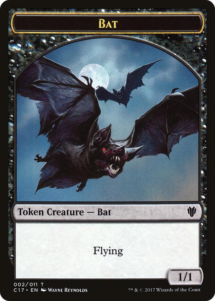 Bat // Vampire Double-Sided Token 2 // 4 card from Commander 2017