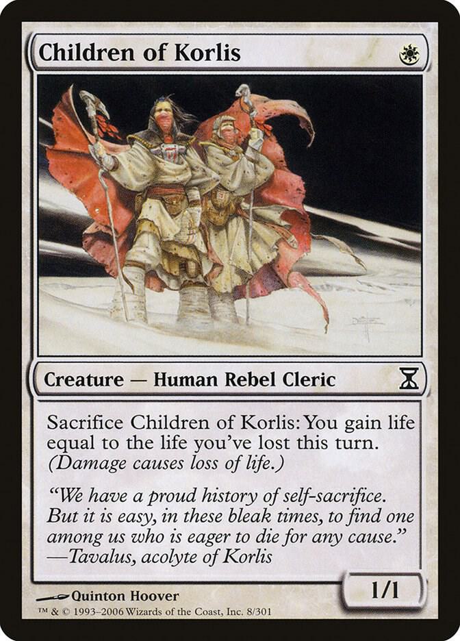Children of Korlis 8 card from Time Spiral