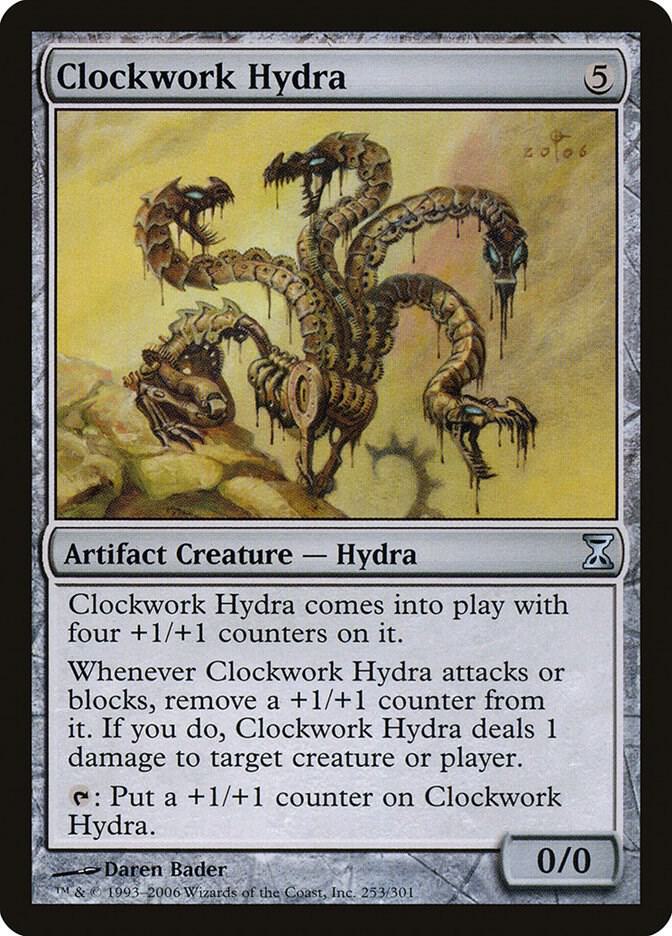 Clockwork Hydra 253 card from Time Spiral