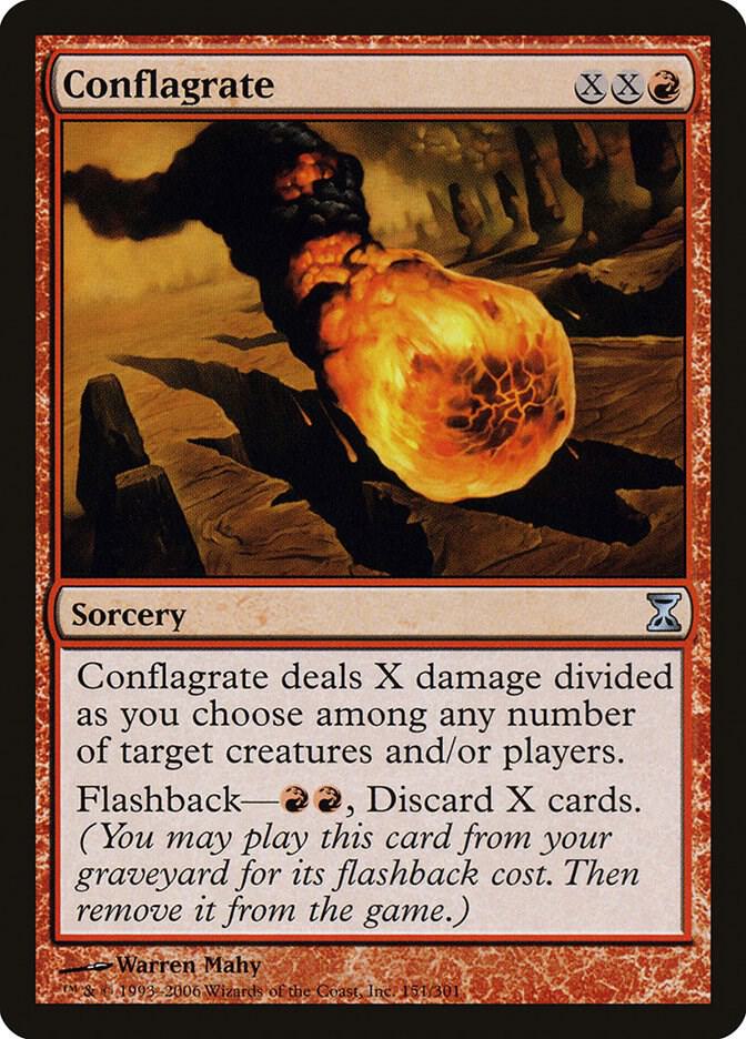 Conflagrate 151 card from Time Spiral
