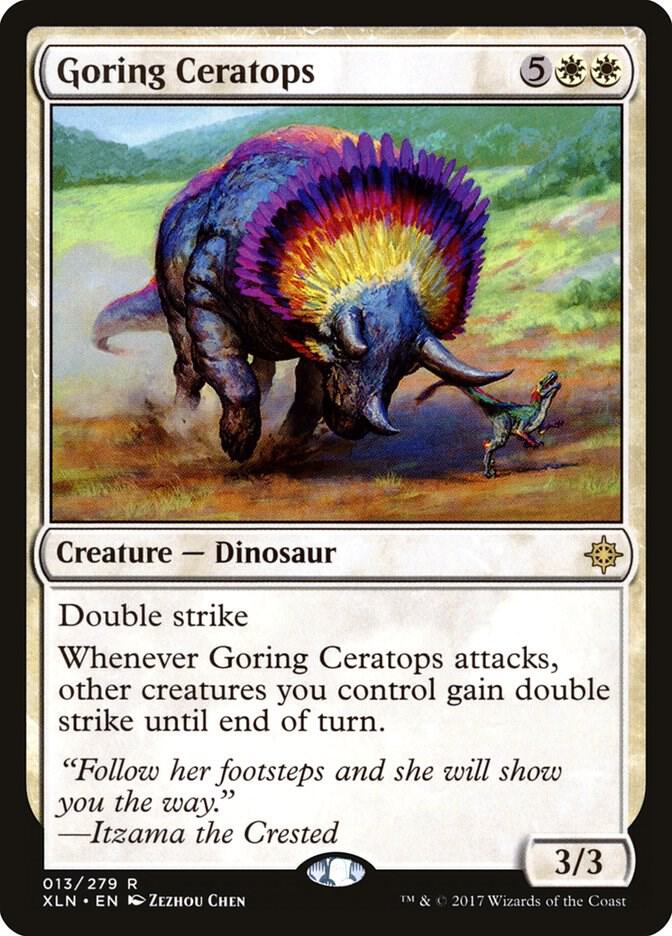 Goring Ceratops 13 card from Ixalan
