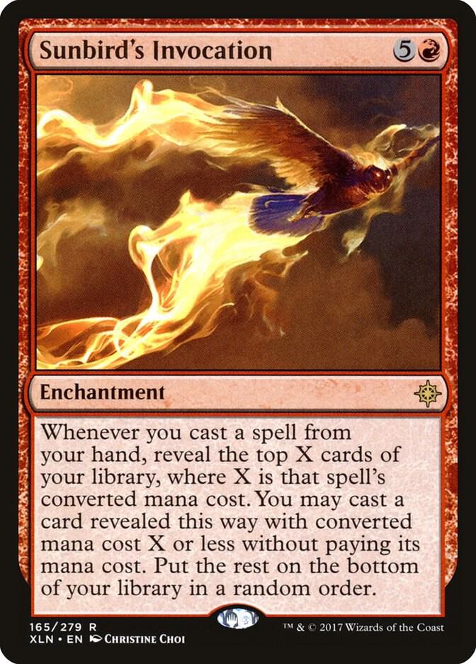 Sunbird's Invocation 165 card from Ixalan