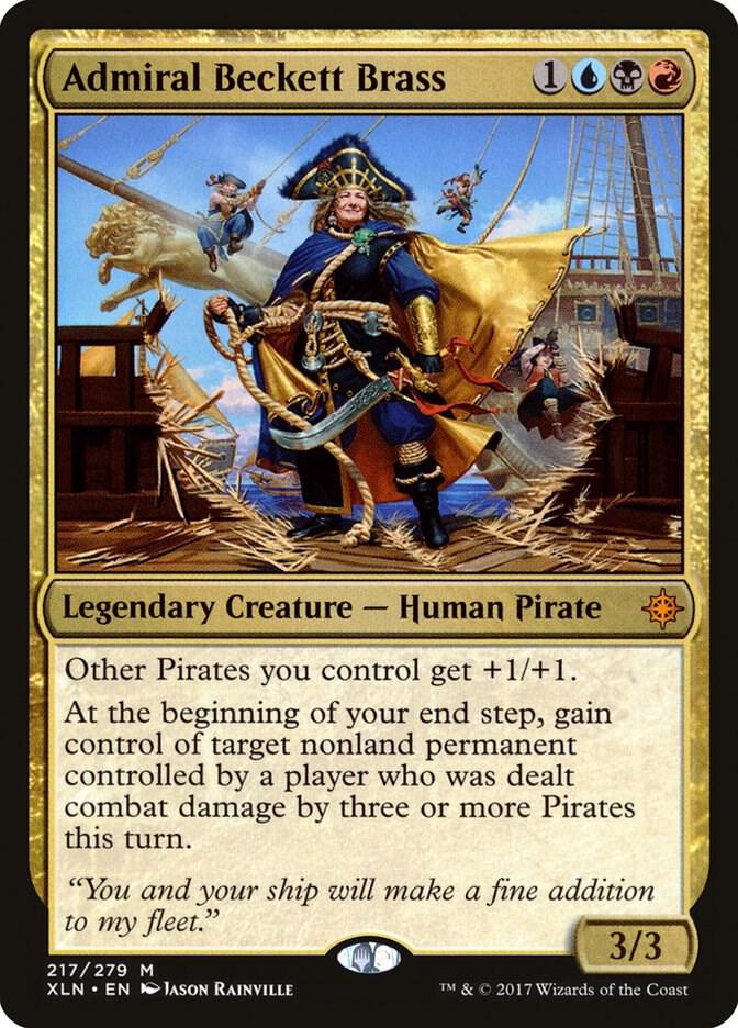 Admiral Beckett Brass 217 card from Ixalan