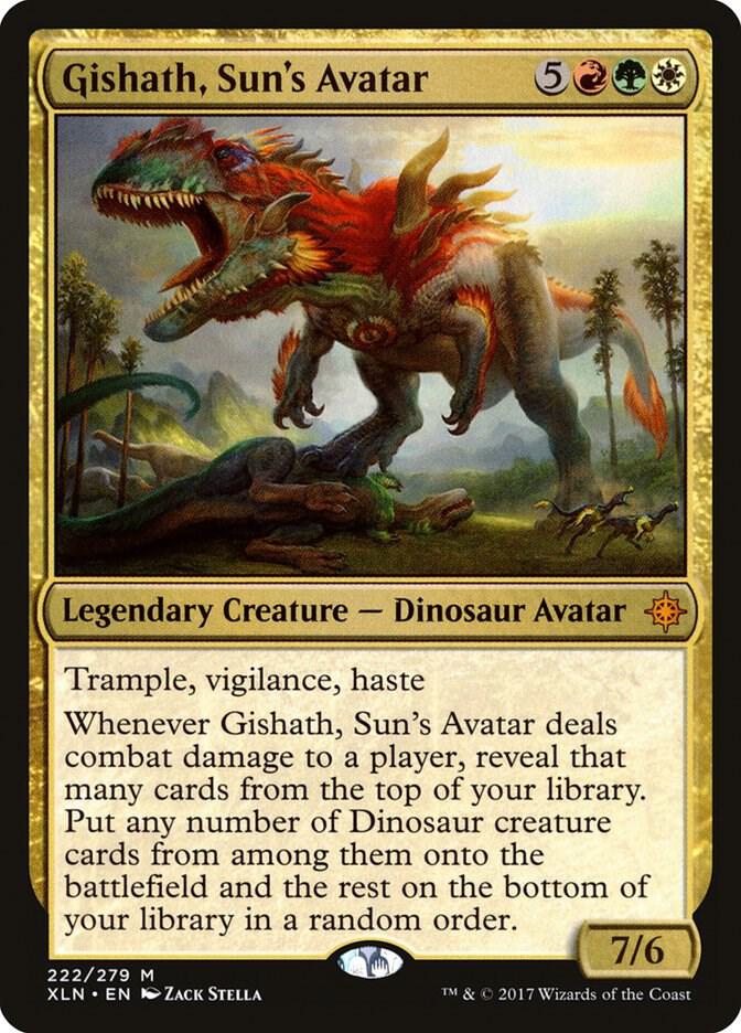 Gishath, Sun's Avatar 222 card from Ixalan