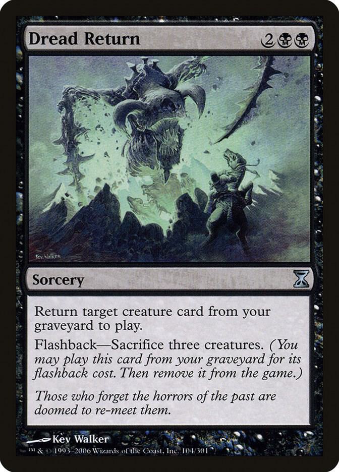 Dread Return 104 card from Time Spiral