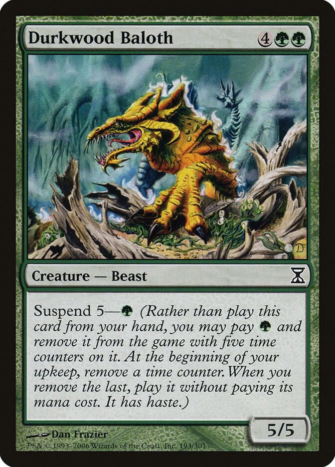 Durkwood Baloth 193 card from Time Spiral