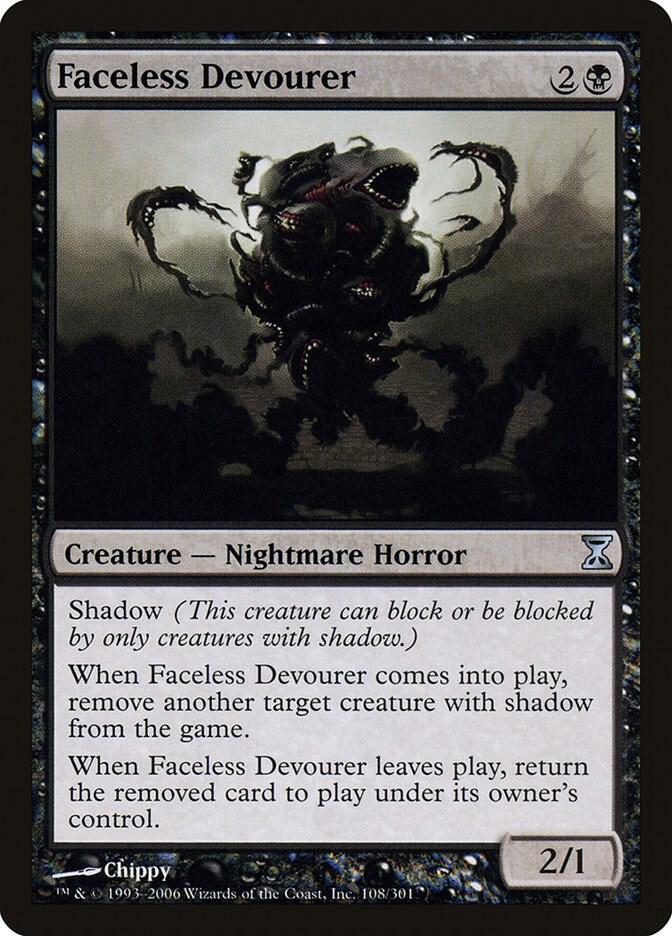 Faceless Devourer 108 card from Time Spiral
