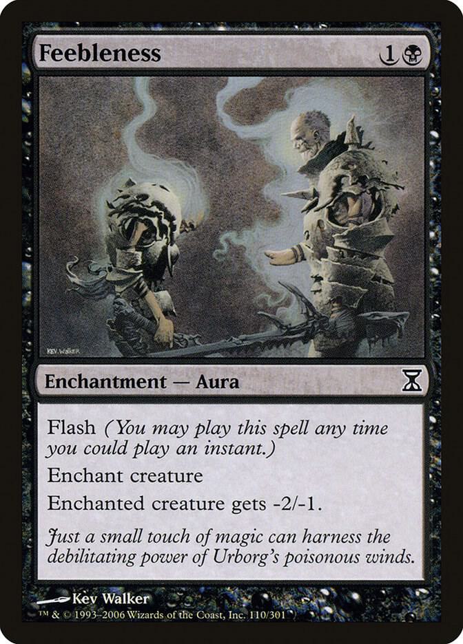 Feebleness 110 card from Time Spiral