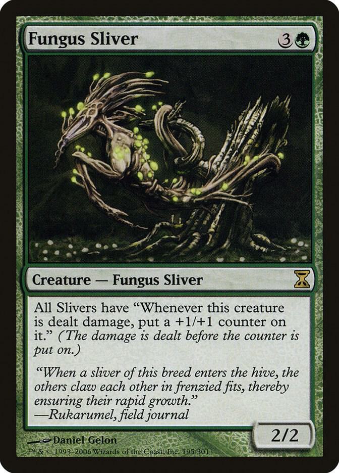 Fungus Sliver 195 card from Time Spiral
